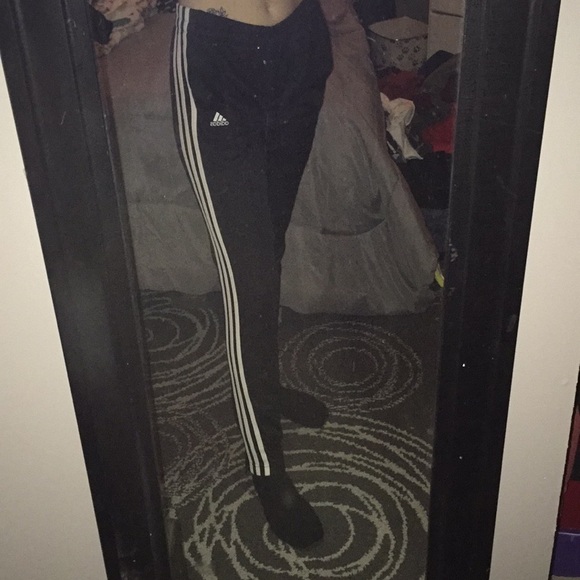 Adidas Black & White Sweatpants - Picture 3 of 5